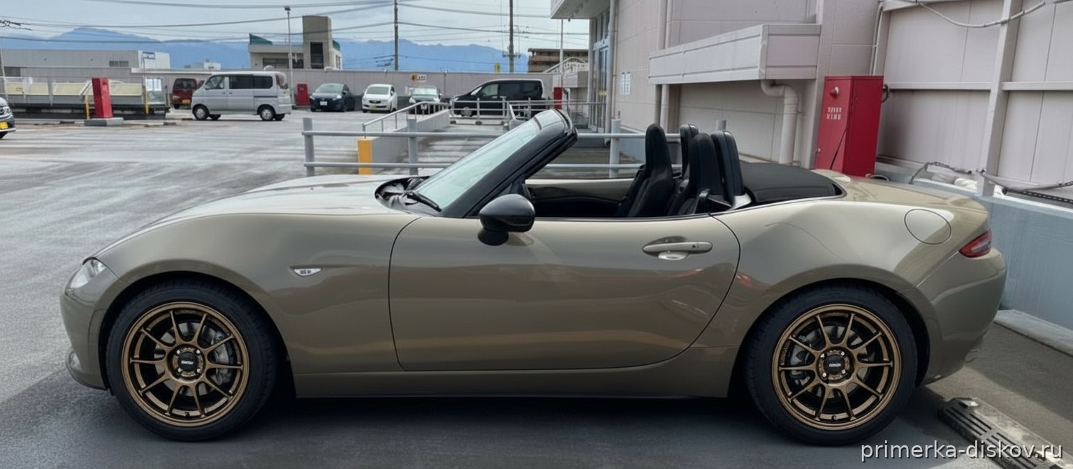 Примерка дисков на MAZDA MX-5 NC Roadster 2008-2015