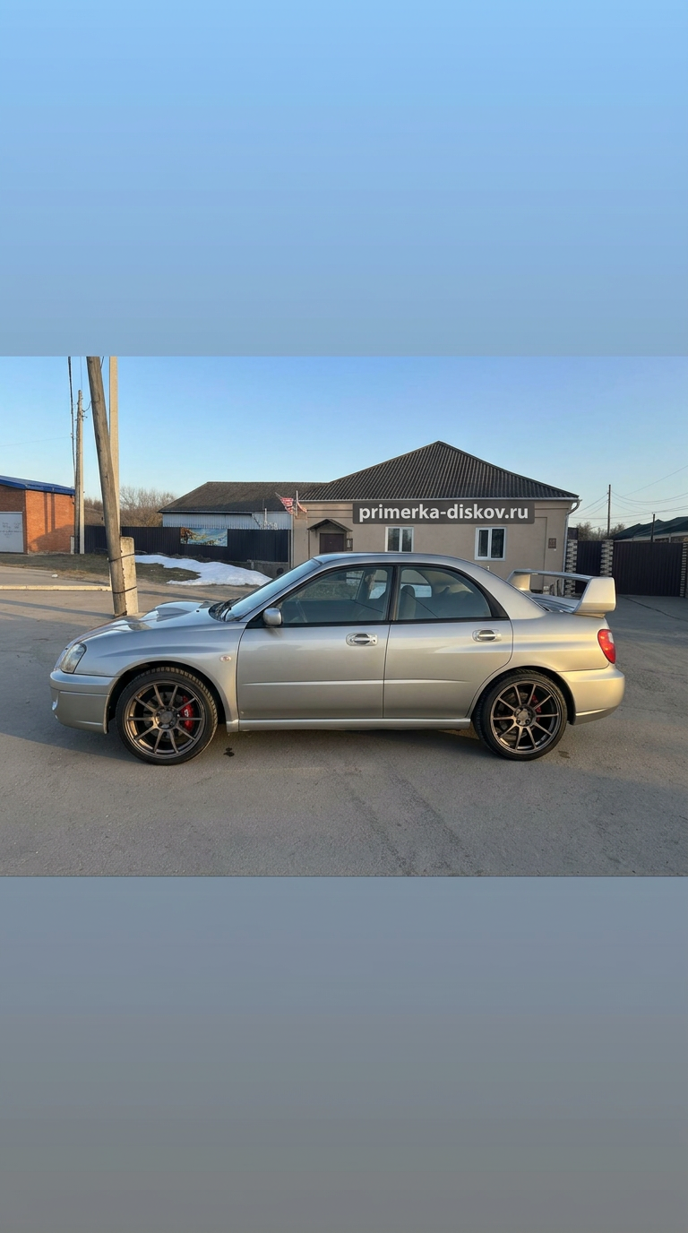 Примерка дисков на SUBARU Impreza WRX II (GD) Sedan 2000-2005