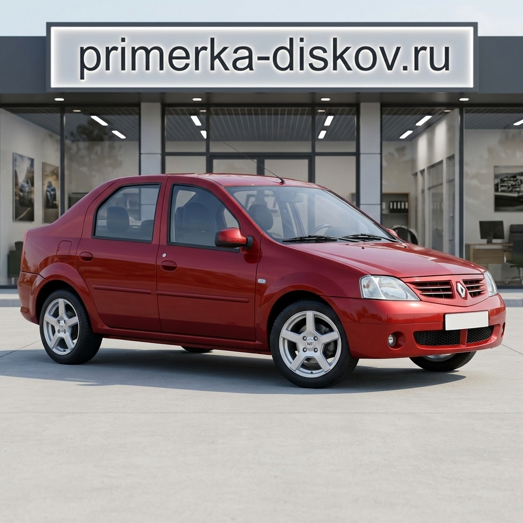 Примерка дисков на RENAULT Logan I Sedan 2004-2015