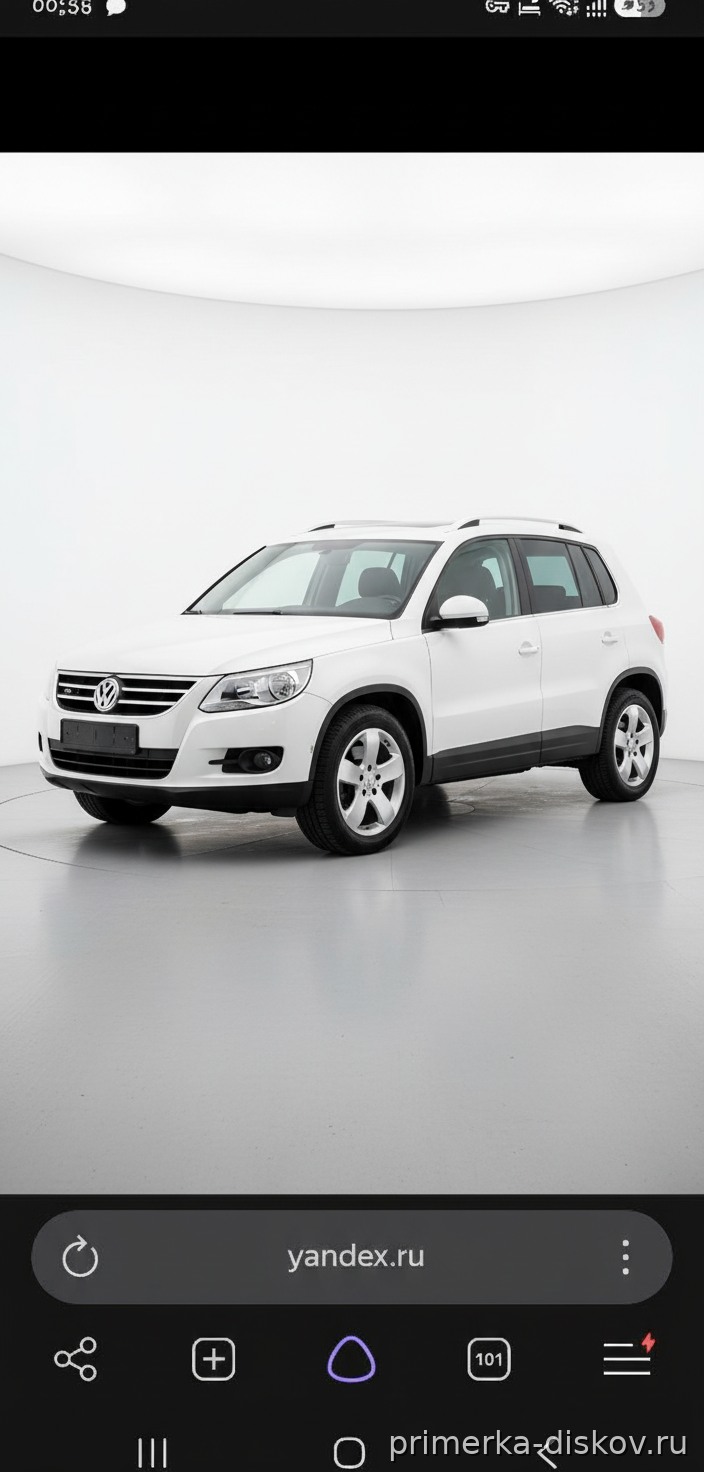 Примерка дисков на VOLKSWAGEN Tiguan I SUV 2007-2011