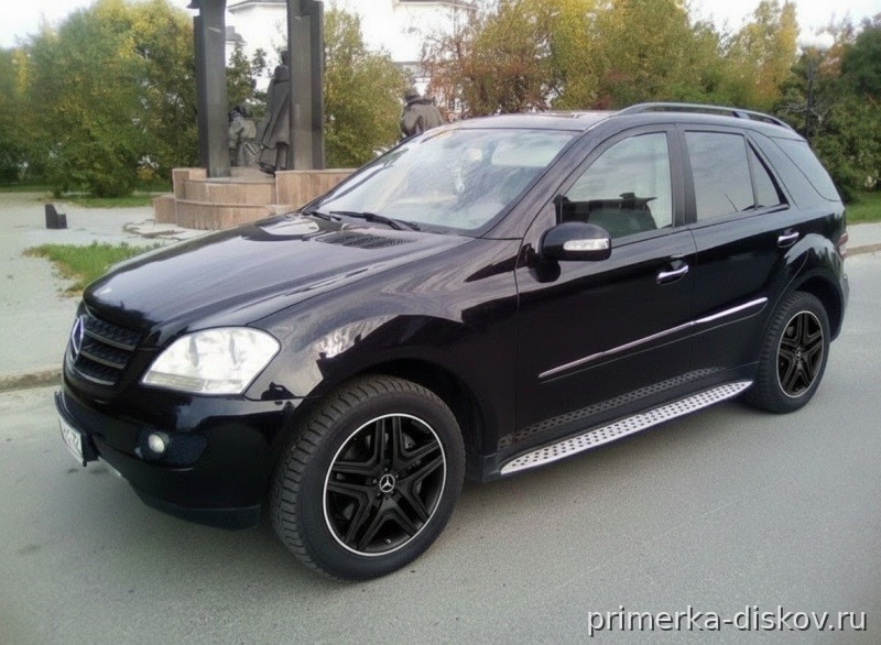 Примерка дисков на MERCEDES M-Klasse W164 2005-2011