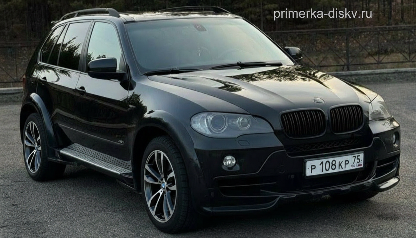 Примерка дисков на BMW X5