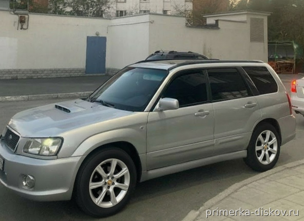 Примерка дисков на SUBARU Forester II (SG) Wagon 2002-2008