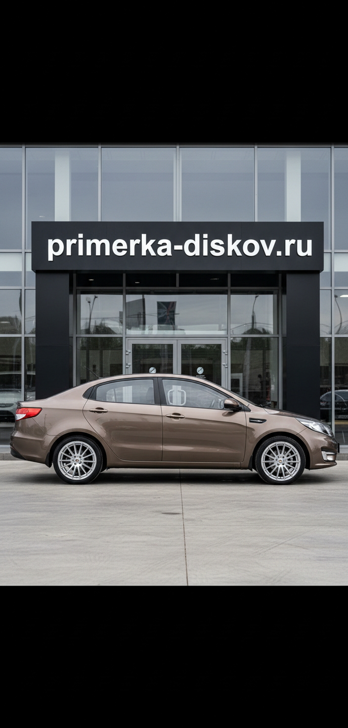 Примерка дисков на KIA Rio