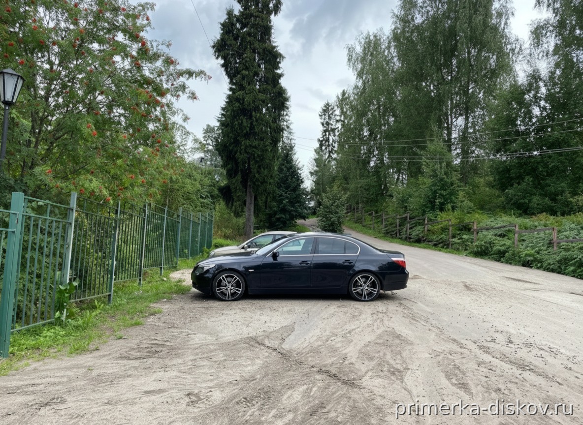 Примерка дисков на BMW 5-series E60 Sedan 2003-2010