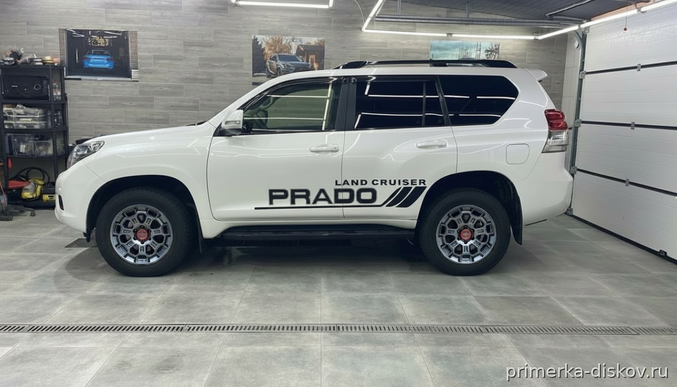 Примерка дисков на TOYOTA Land Cruiser Prado