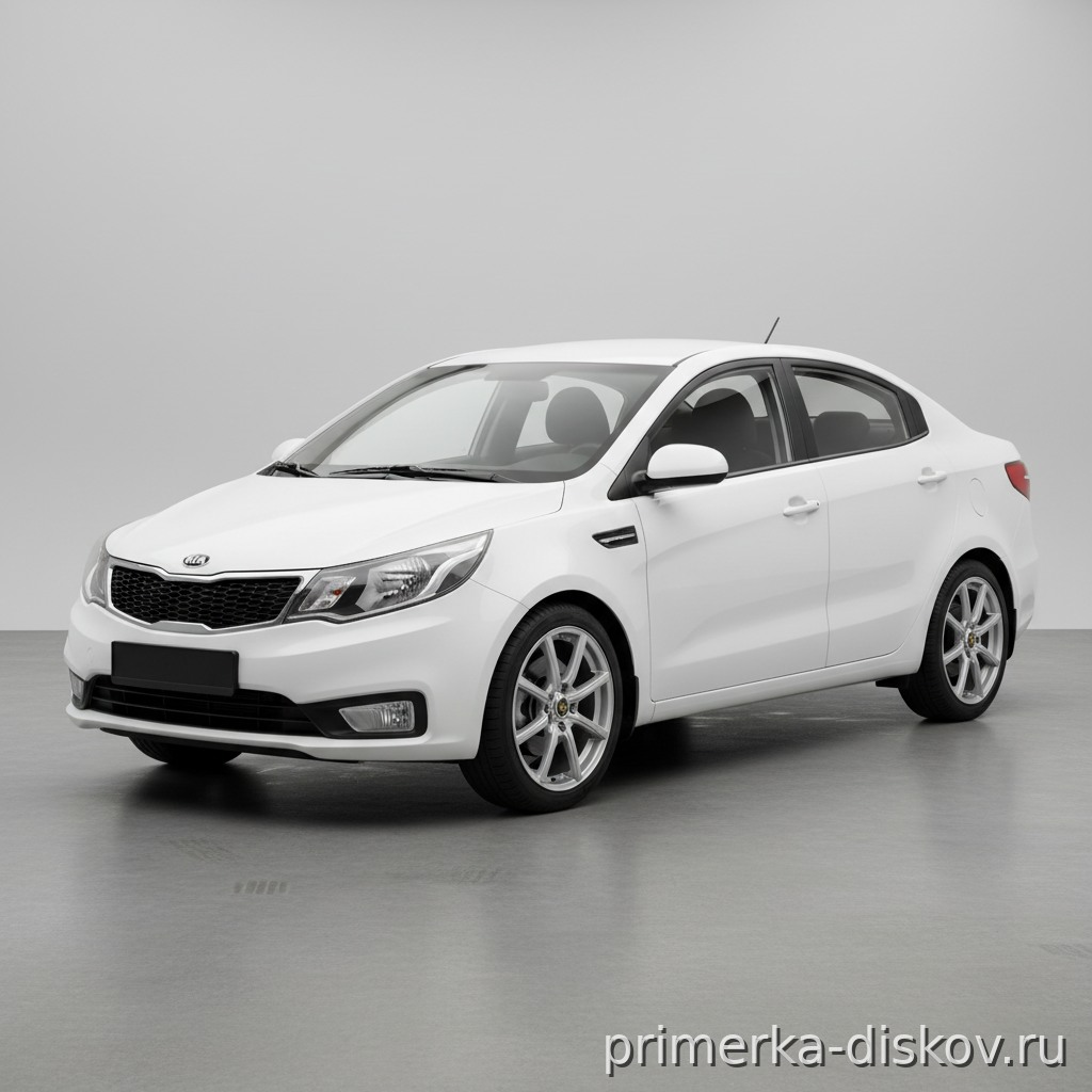 Примерка дисков на KIA Rio