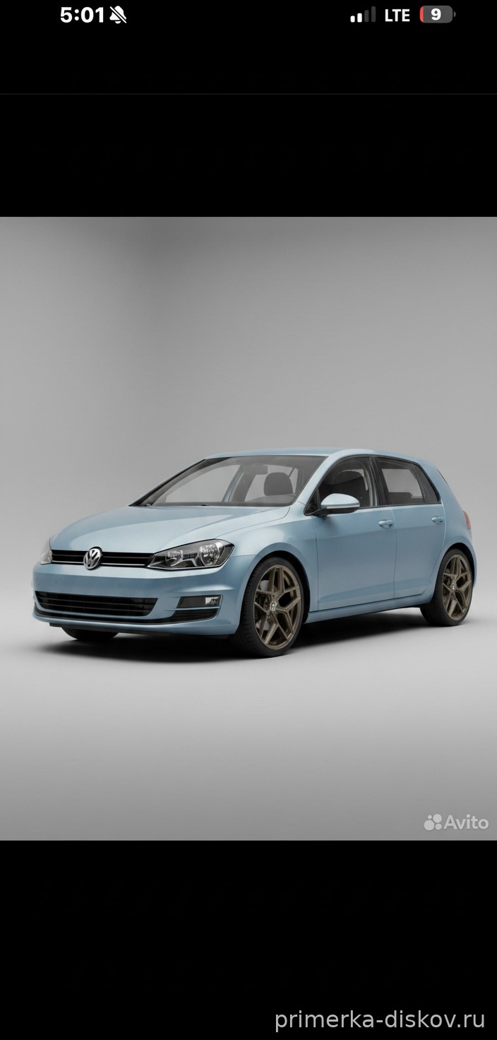 Примерка дисков на VOLKSWAGEN Golf VII