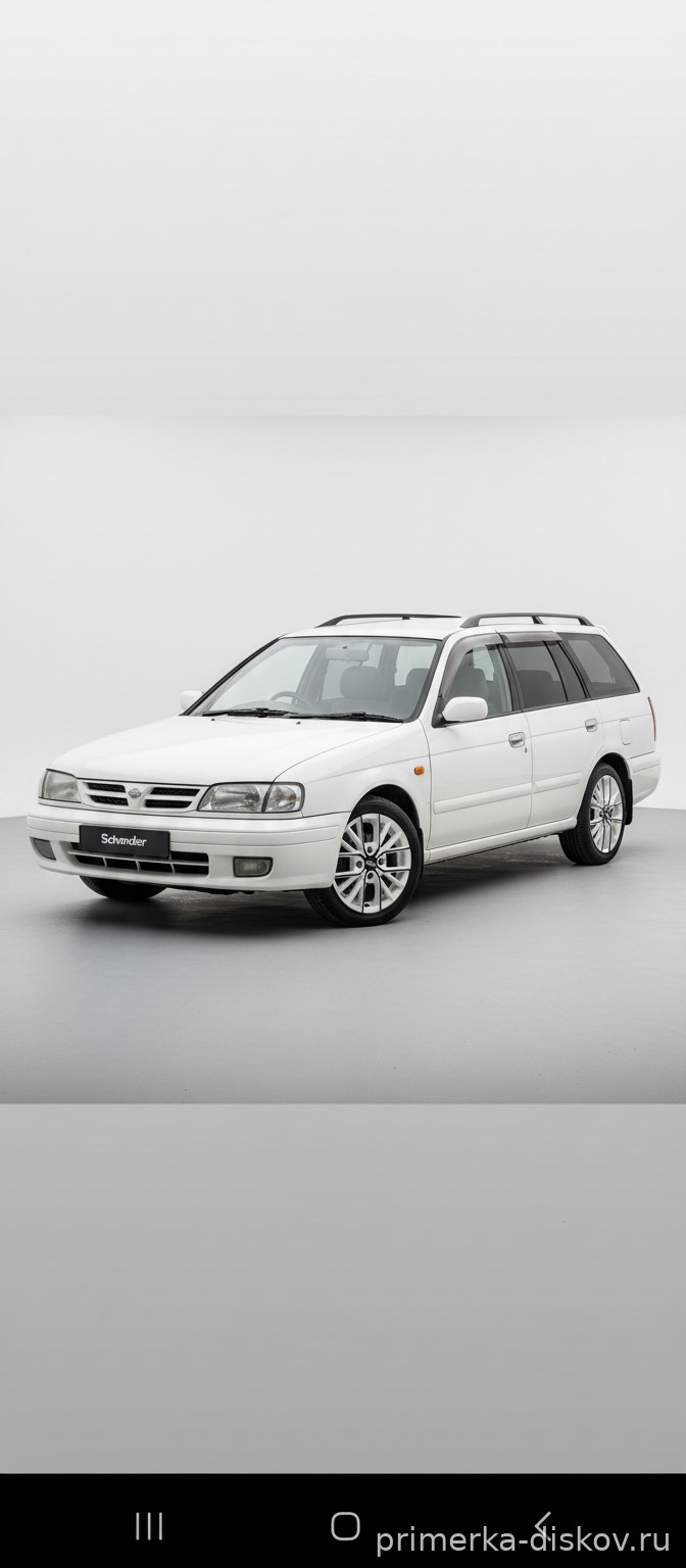Примерка дисков на NISSAN Wingroad Y11 1999-2005