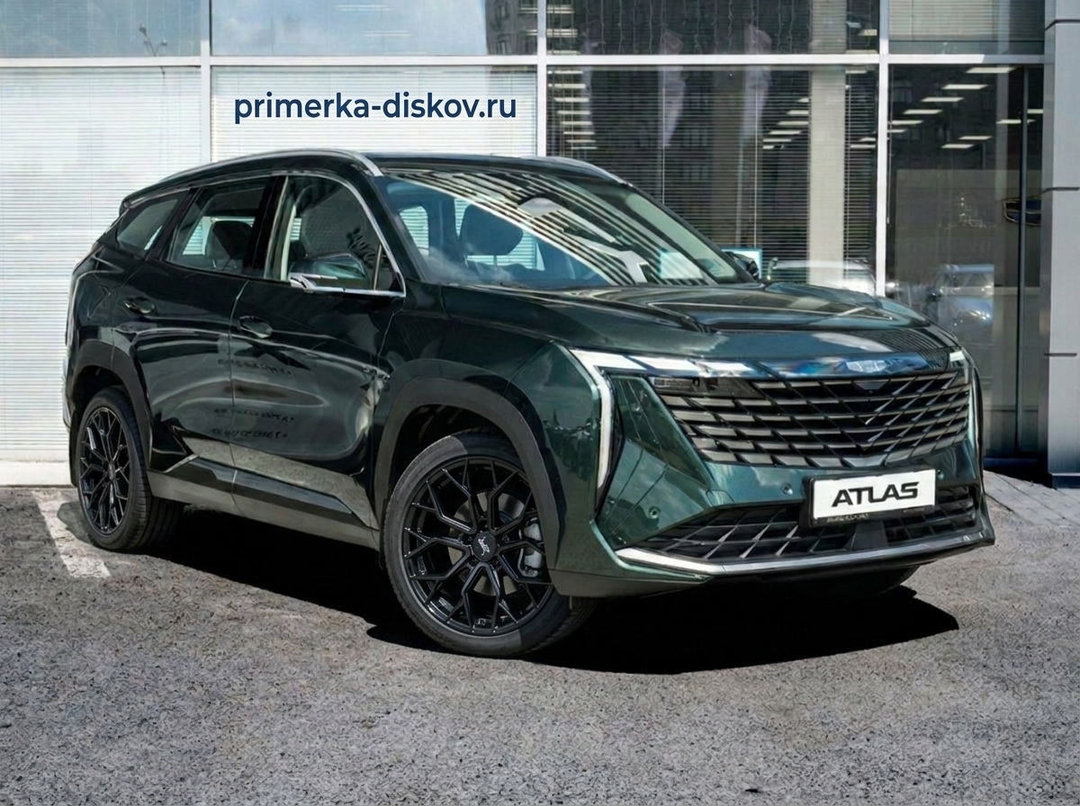Примерка дисков на GEELY Atlas SUV 2016-2023