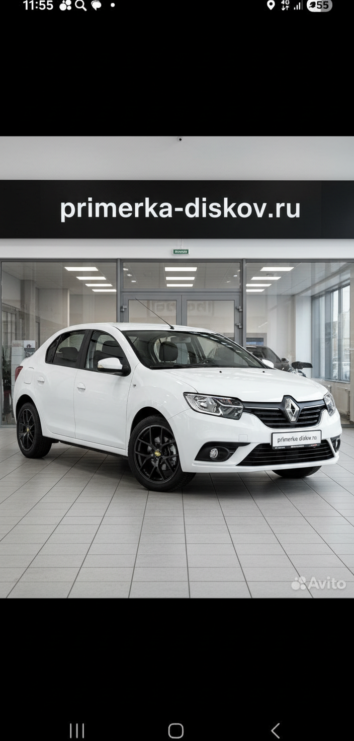 Примерка дисков на RENAULT Logan II Sedan 2014-2022