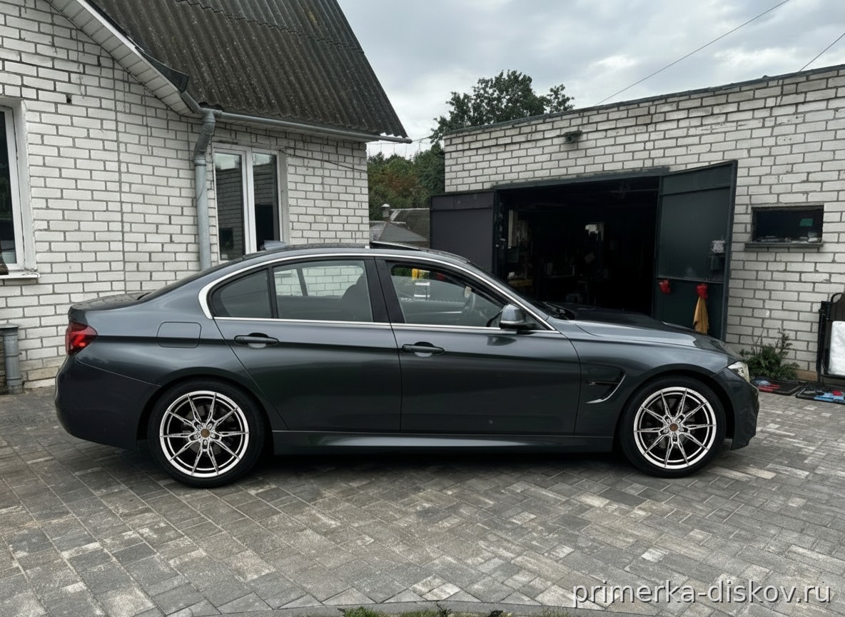 Примерка дисков на BMW 3-series