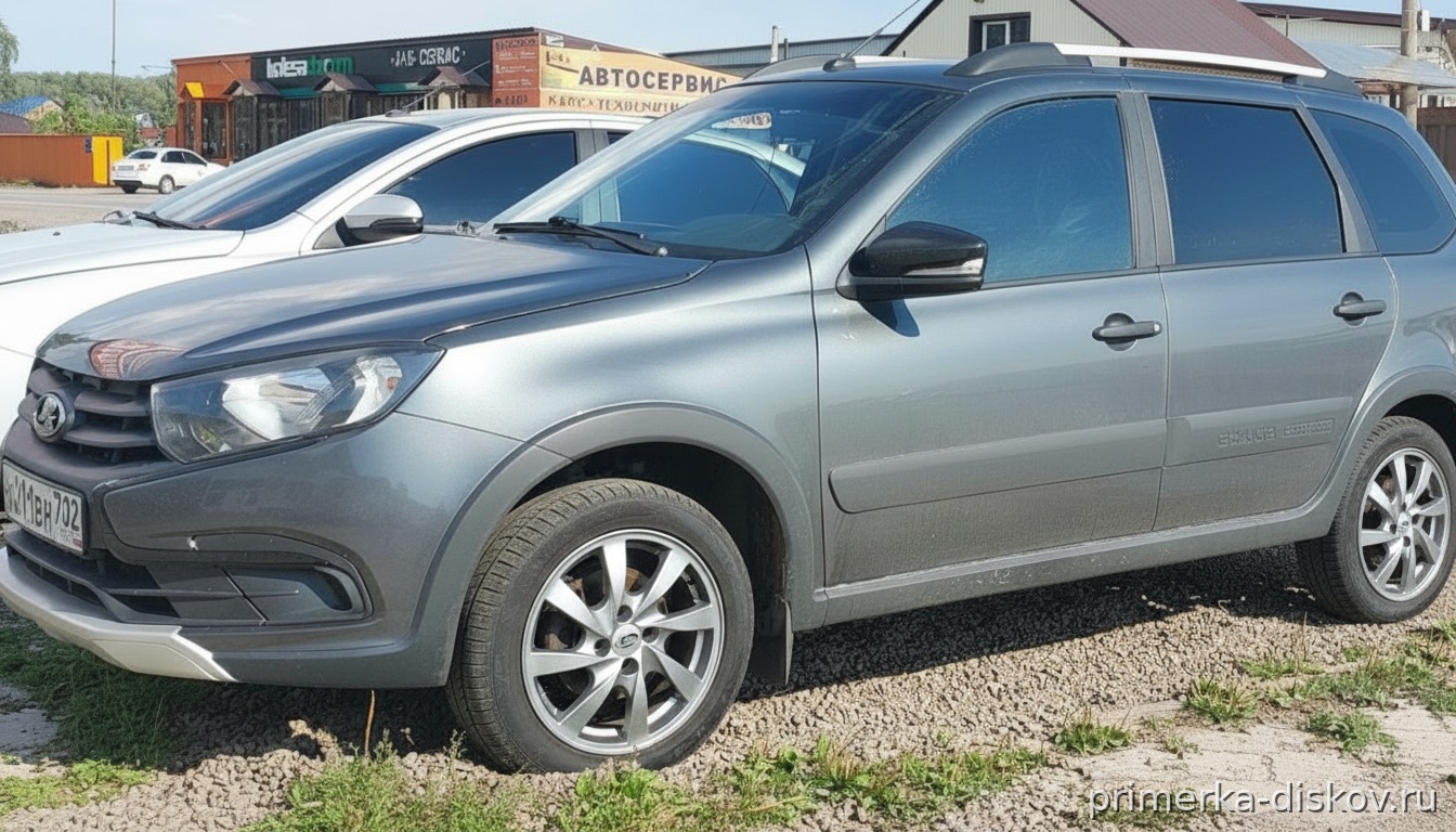 Примерка дисков на LADA (ВАЗ) Granta SW Wagon 2018-2024