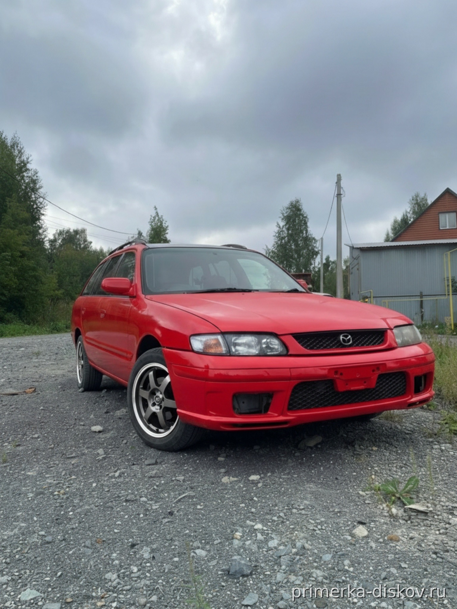 Примерка дисков на MAZDA 626