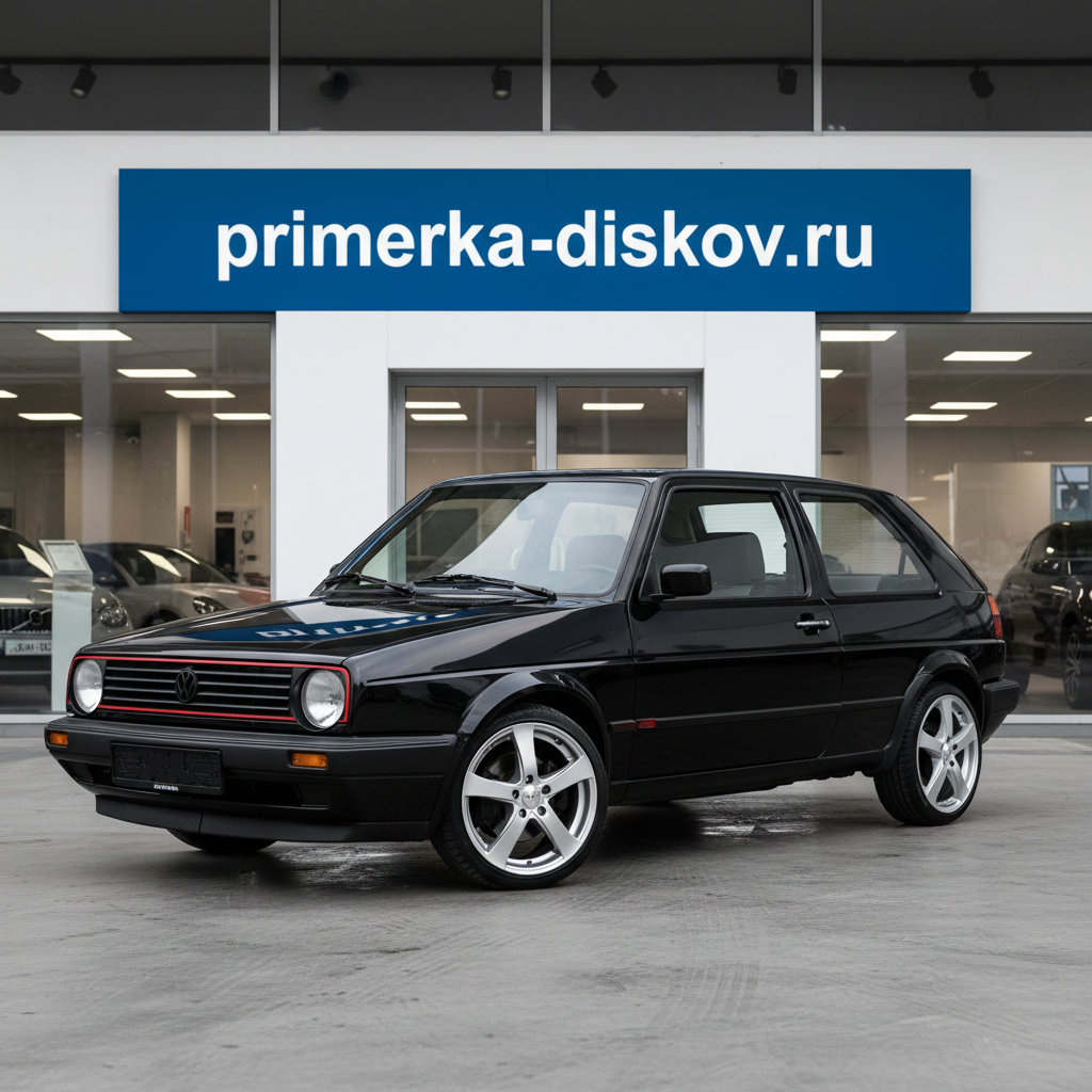 Примерка дисков на VOLKSWAGEN Golf III