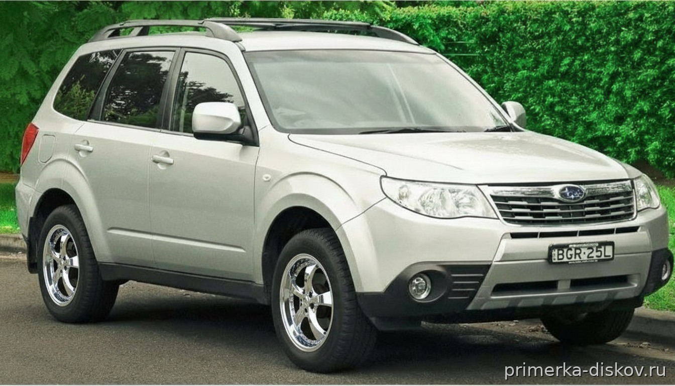 Примерка дисков на SUBARU Forester III (SH) SUV 2008-2013