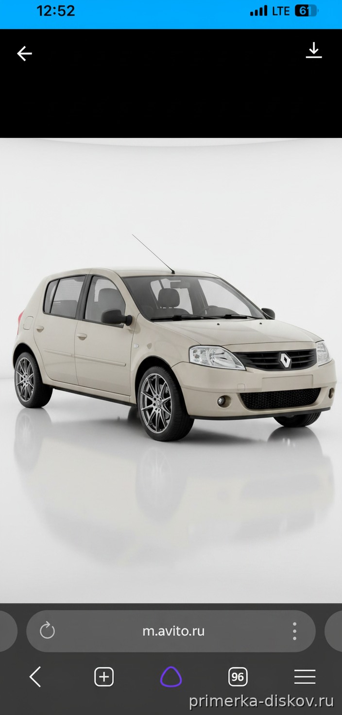 Примерка дисков на RENAULT Sandero I Hatchback 2007-2014