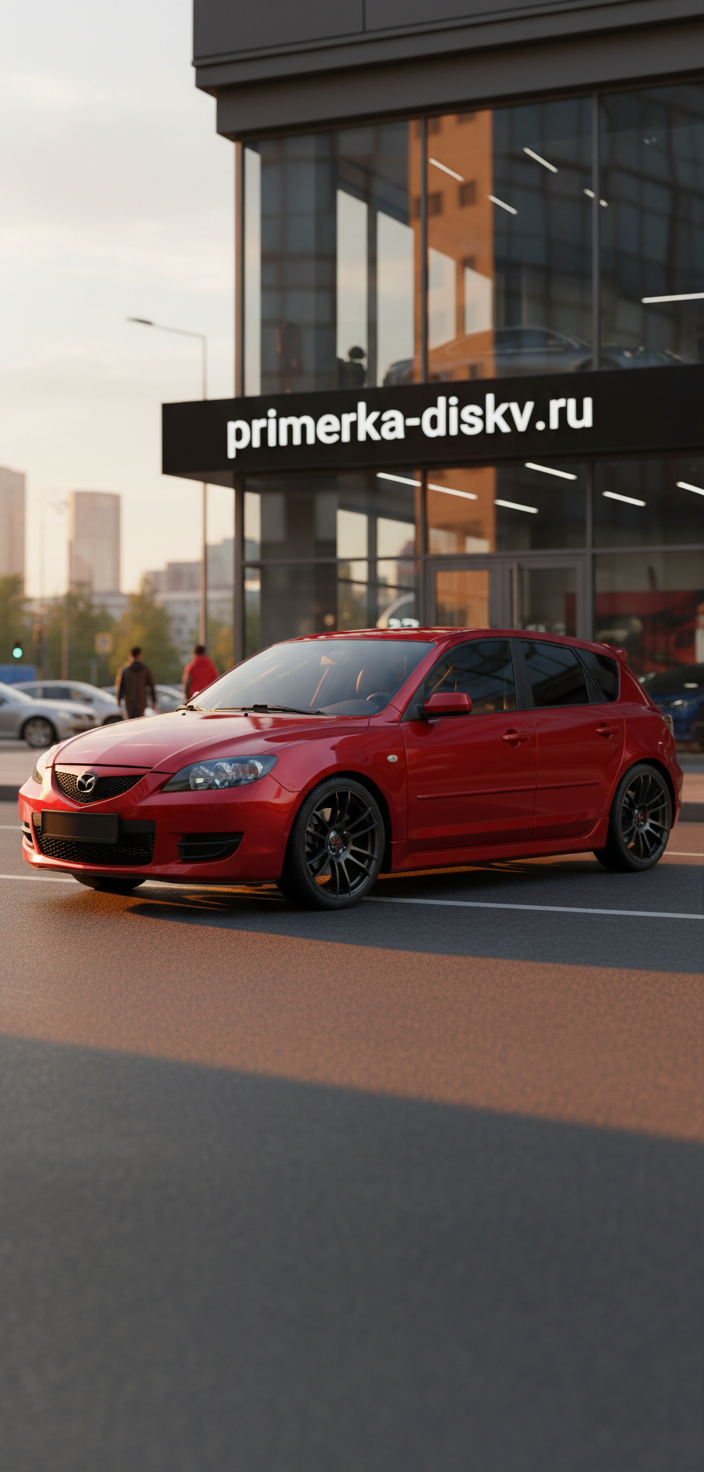 Примерка дисков на MAZDA 3 BK Hatchback 2003-2009