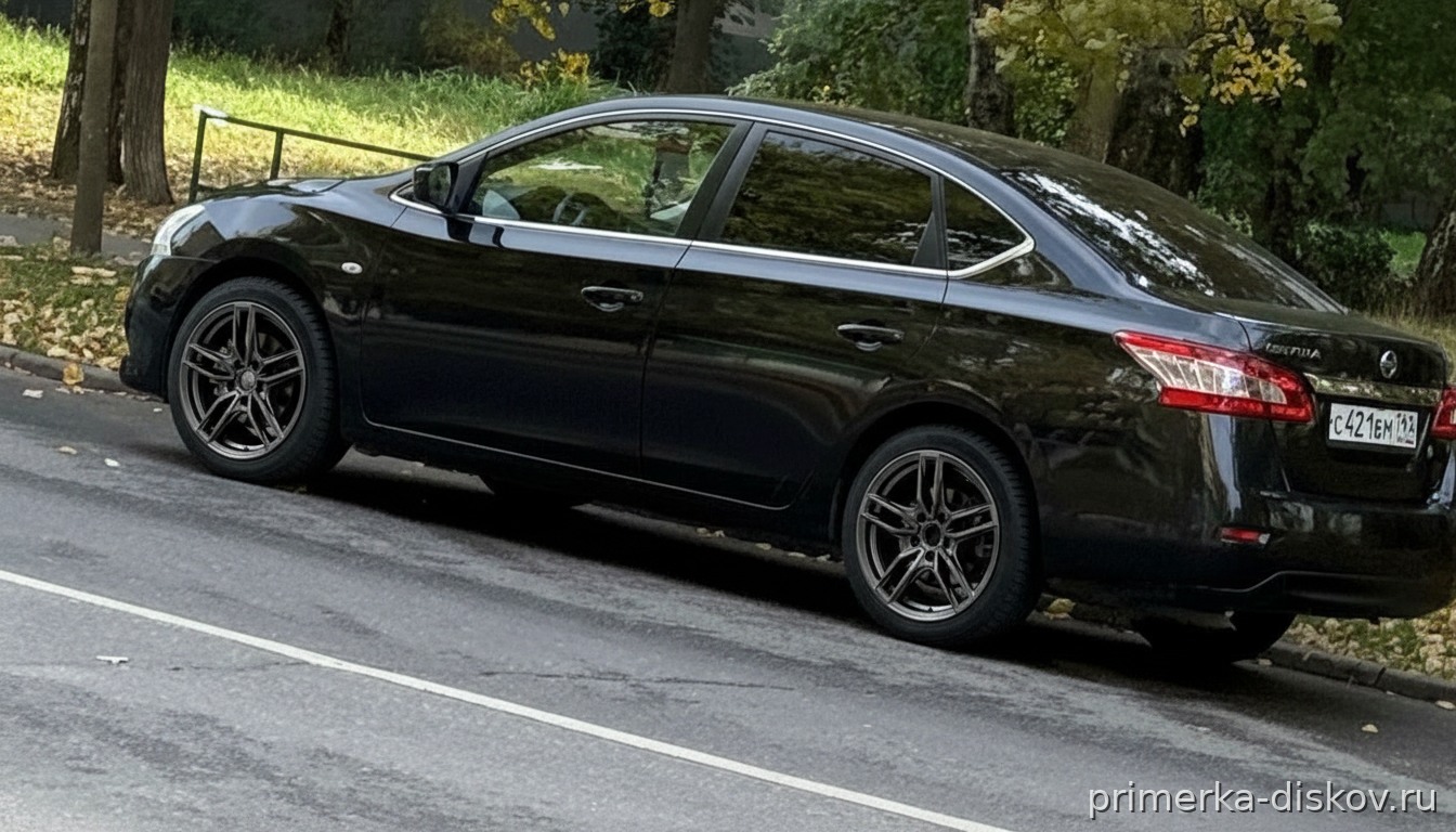 Примерка дисков на NISSAN Sentra B17 2014-2017