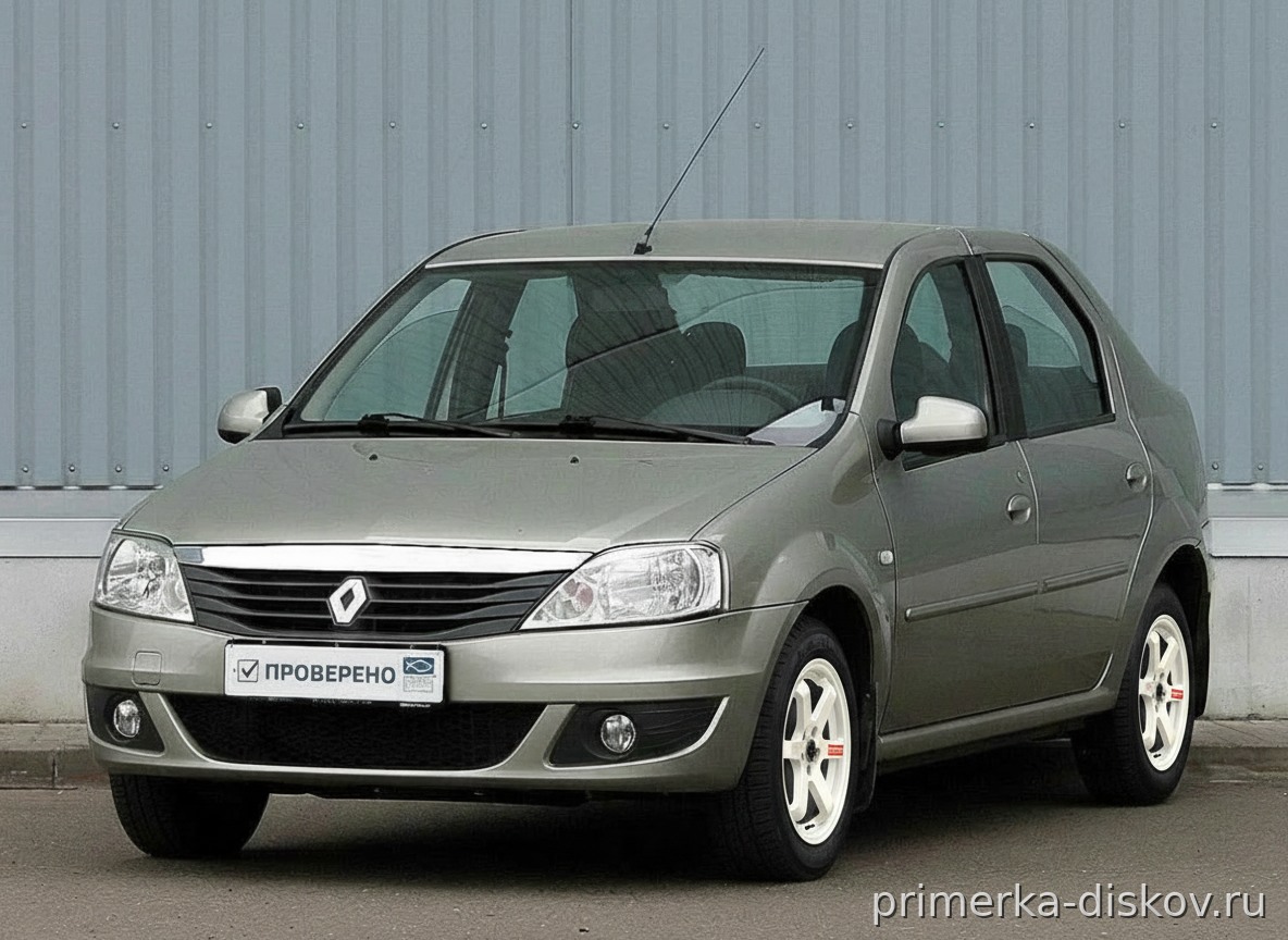 Примерка дисков на RENAULT Logan I Sedan 2004-2015