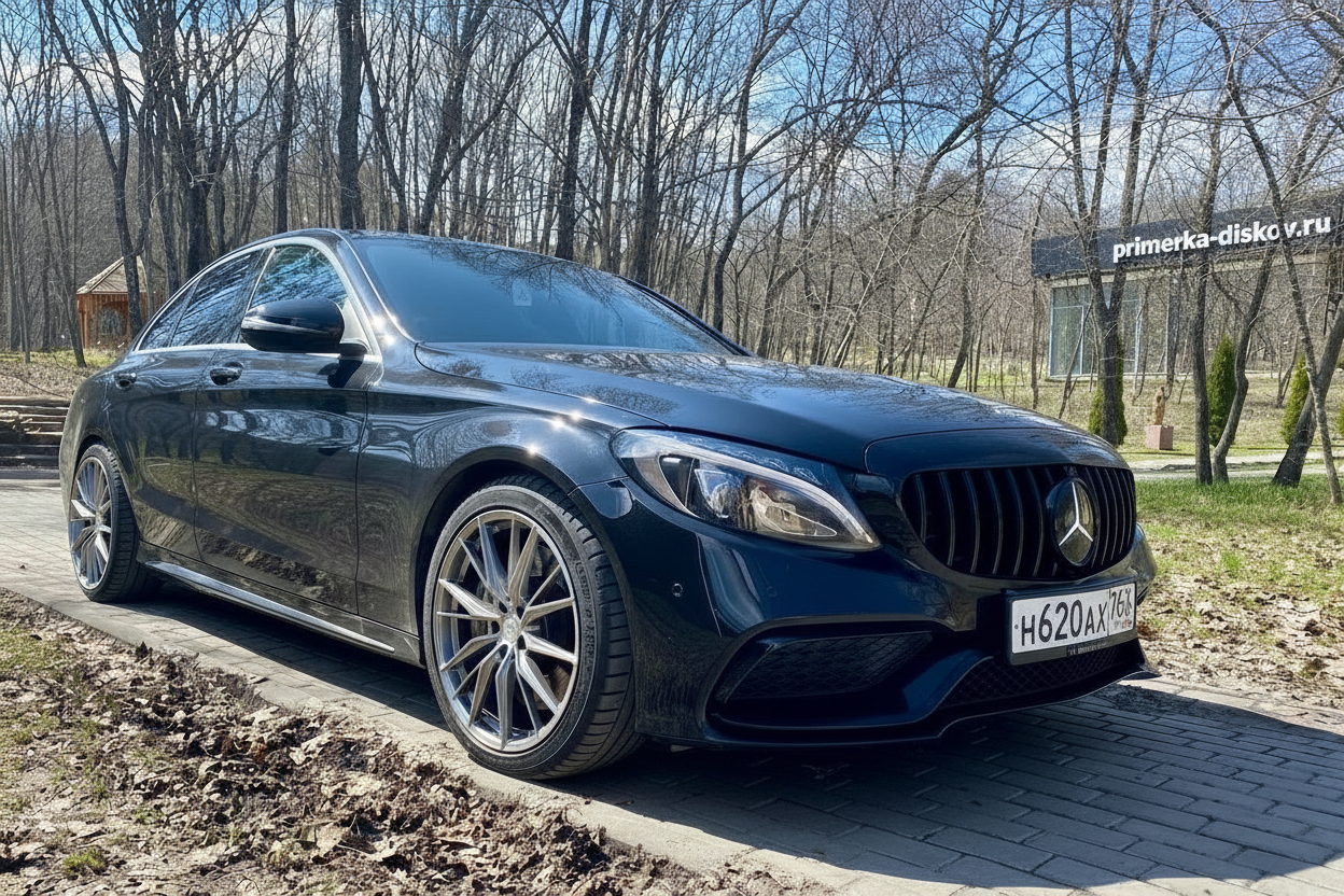 Примерка дисков на MERCEDES C-Klasse W205 Sedan 2014-2021