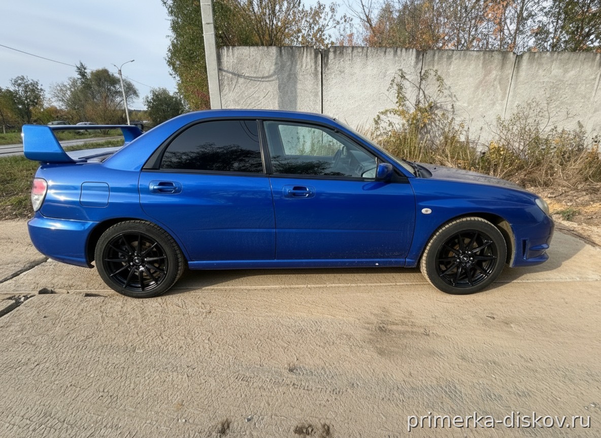 Примерка дисков на SUBARU Impreza WRX II (GD) Sedan 2000-2005