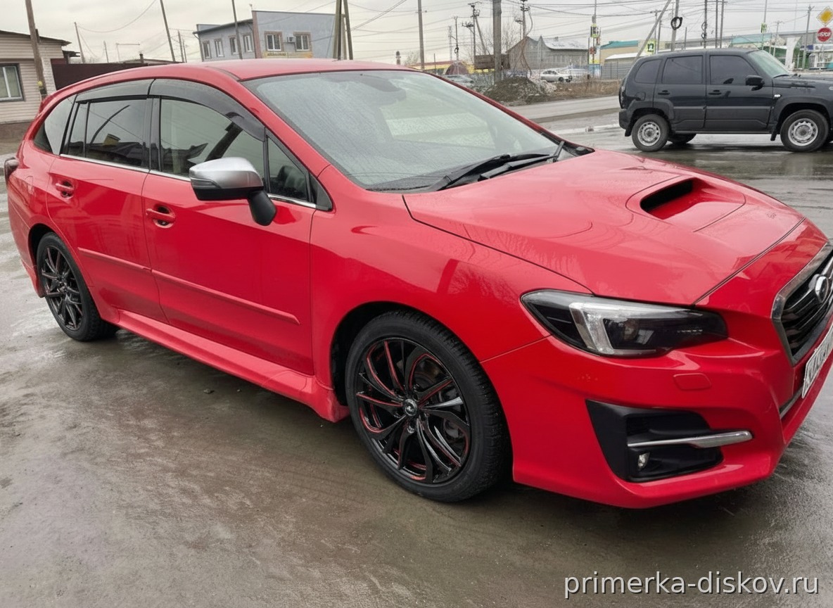 Примерка дисков на SUBARU WRX