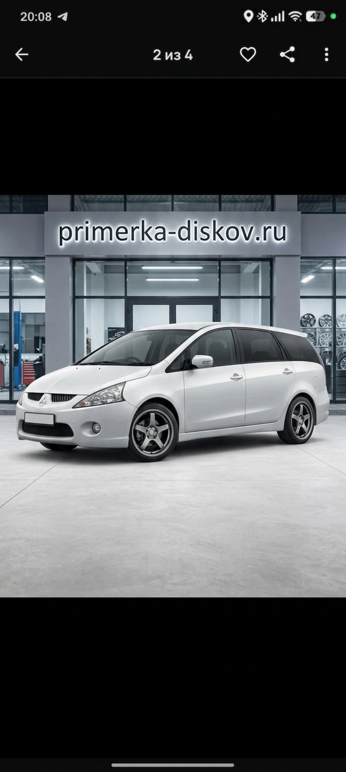 Примерка дисков на MITSUBISHI Grandis NA0W MPV 2004-2010