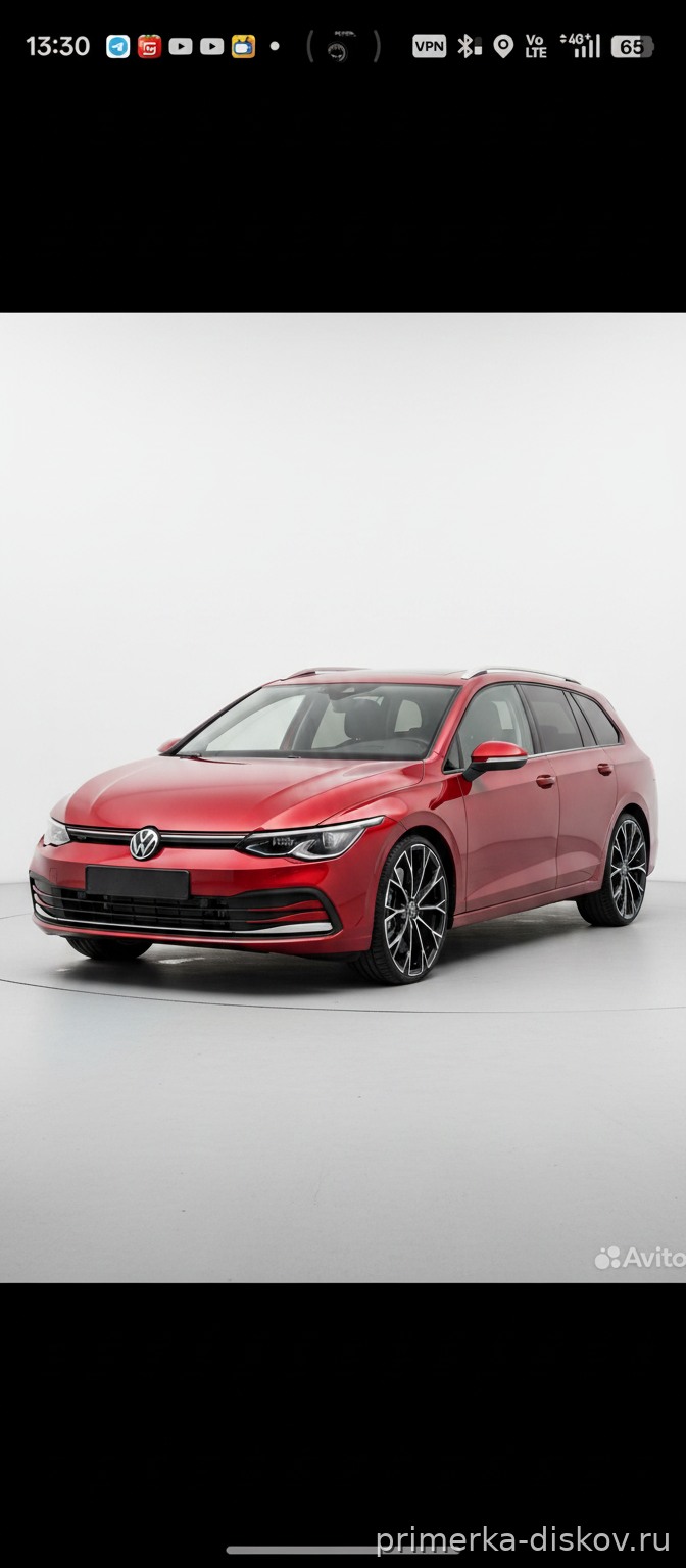 Примерка дисков на VOLKSWAGEN Golf VIII