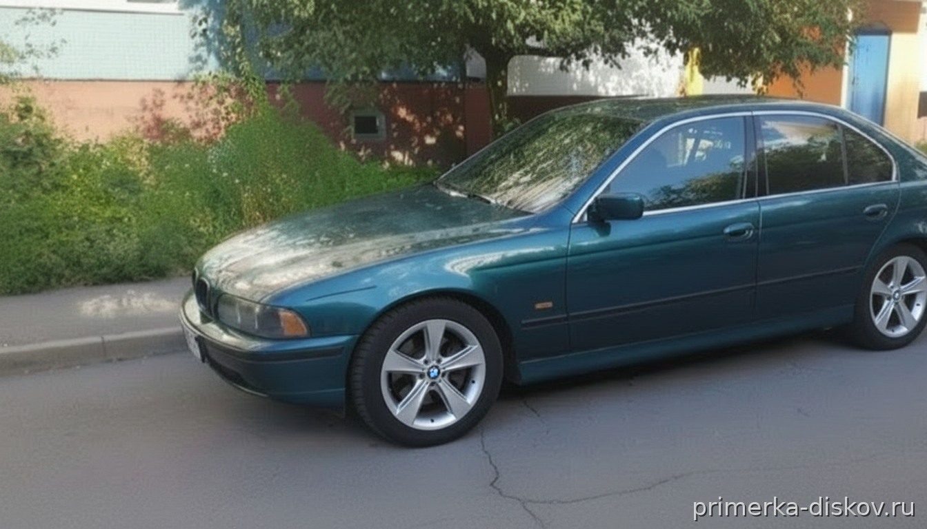 Примерка дисков на BMW 5-series E39 Sedan 1996-2003