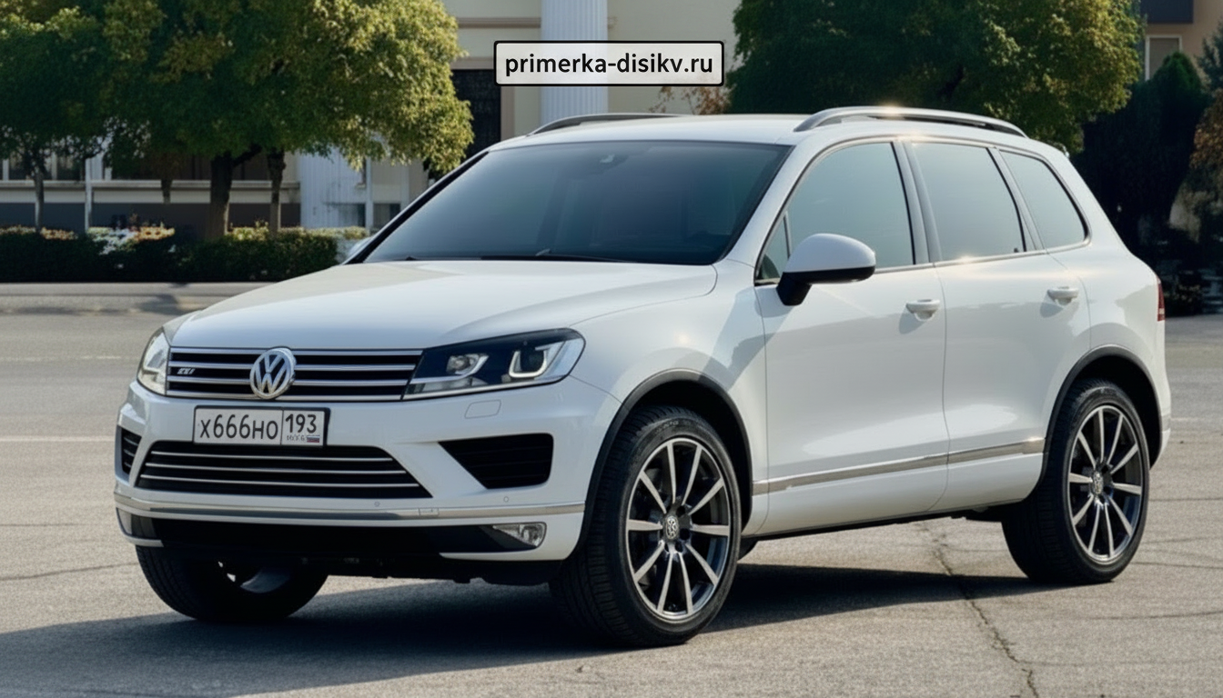 Примерка дисков на VOLKSWAGEN Touareg II/Restyling SUV 2014-2018