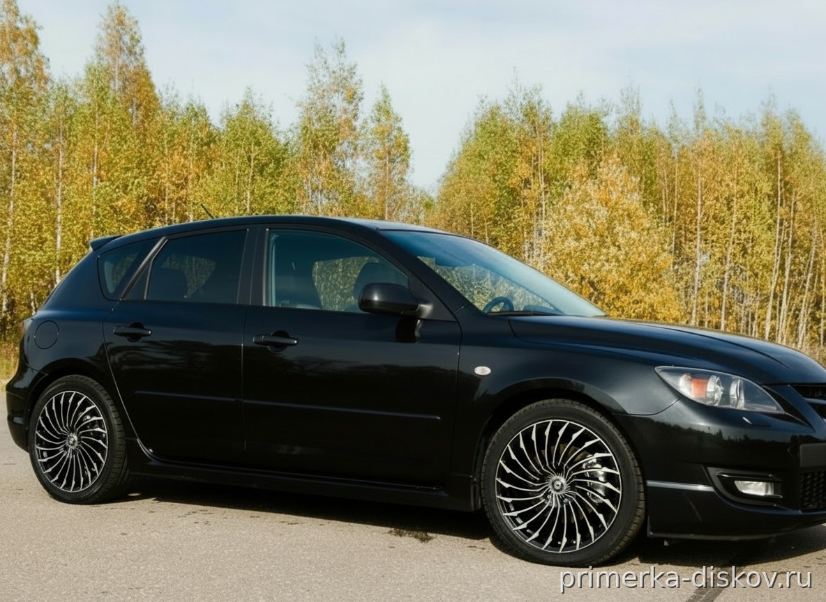 Примерка дисков на MAZDA 3 BK Hatchback 2003-2009
