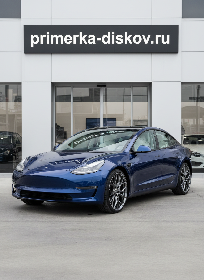 Примерка дисков на TESLA