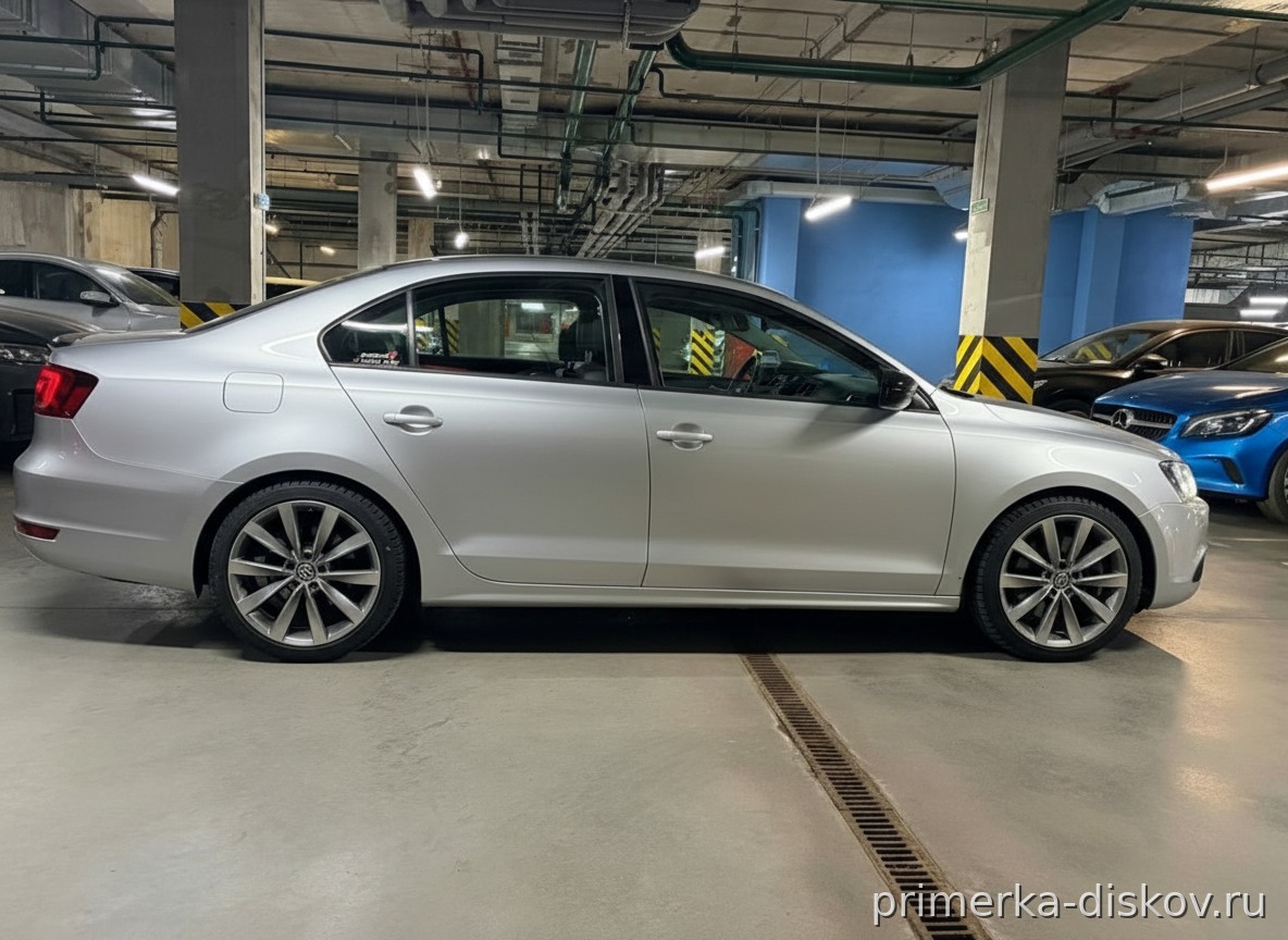 Примерка дисков на VOLKSWAGEN Jetta VI/Restyling Sedan 2015-2019