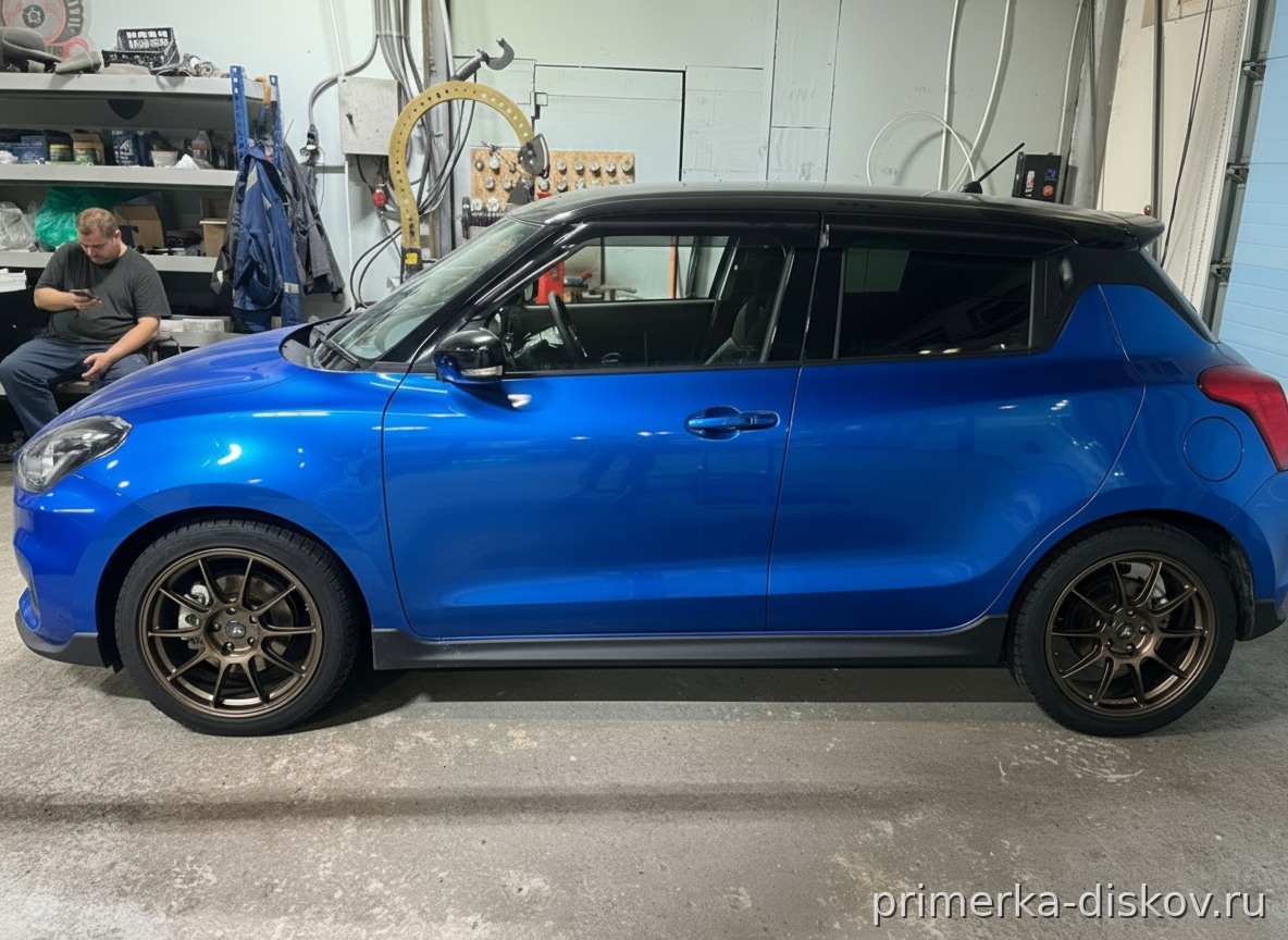 Примерка дисков на SUZUKI Swift V Hatchback 2016-2025