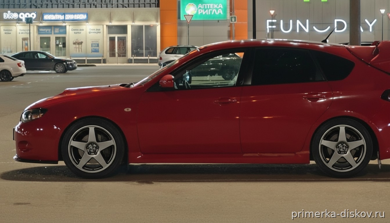 Примерка дисков на SUBARU Impreza III (GH) Hatchback 2007-2011