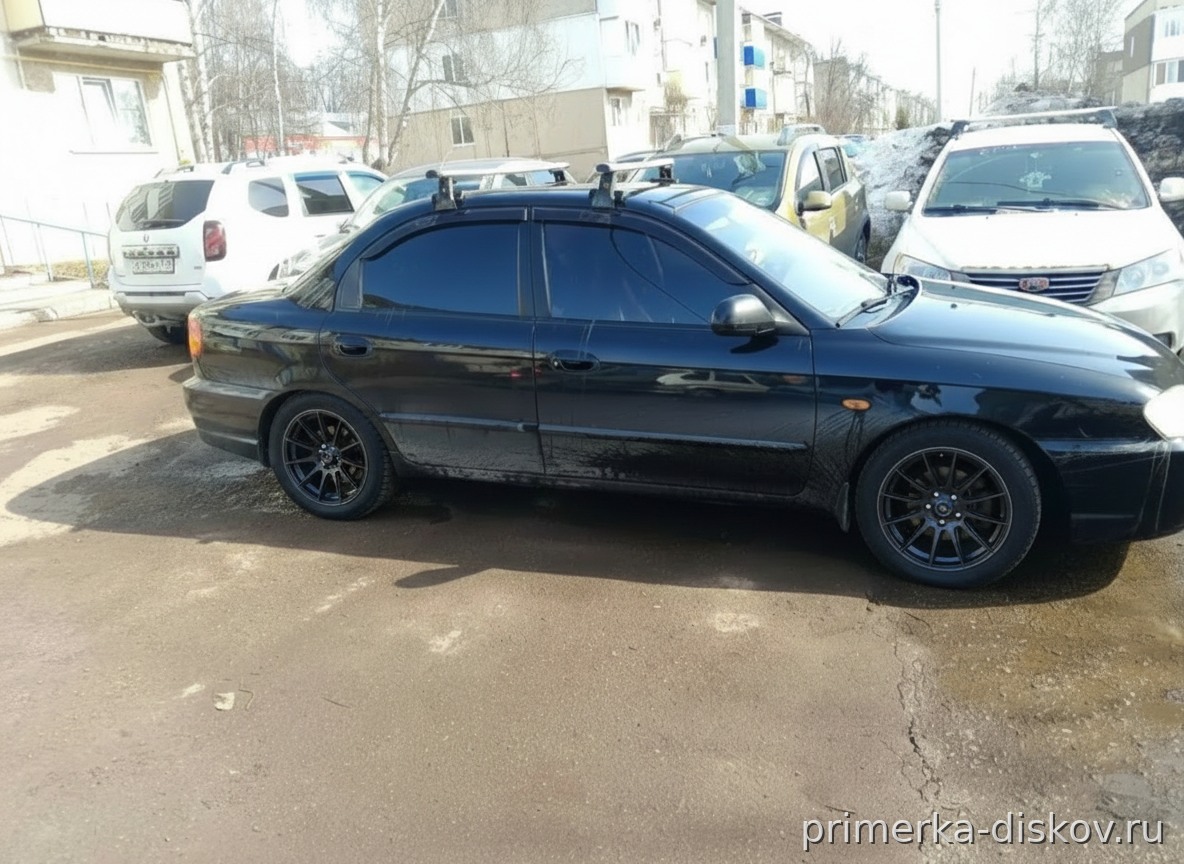 Примерка дисков на KIA Spectra FE 2000-2011