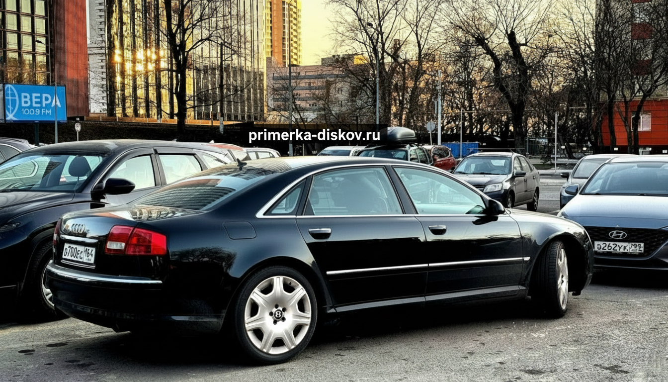 Примерка дисков на AUDI A8 II (D3) Sedan 2002-2010