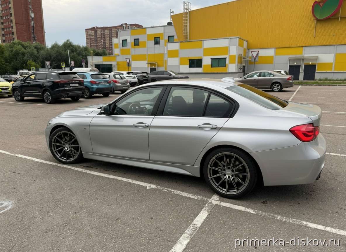 Примерка дисков на BMW 3-series