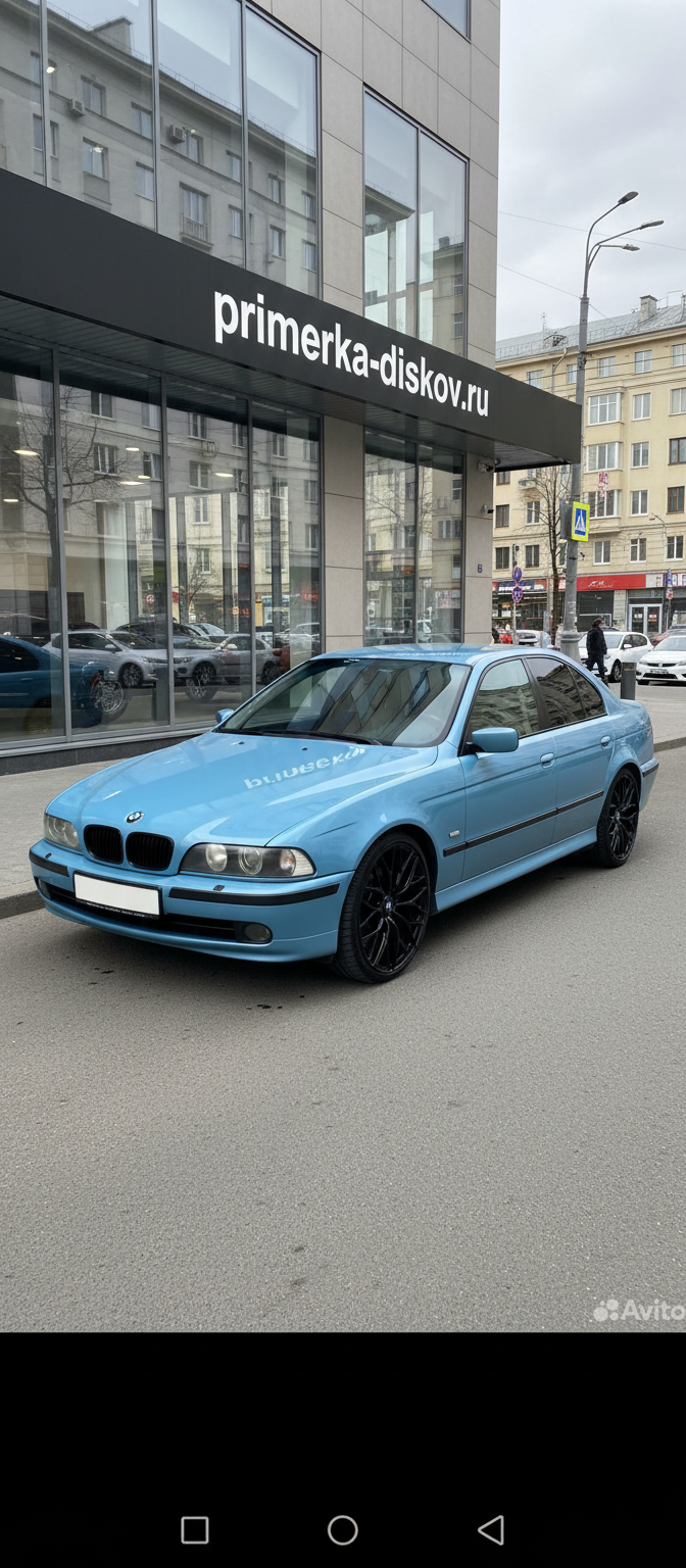 Примерка дисков на BMW 5-series
