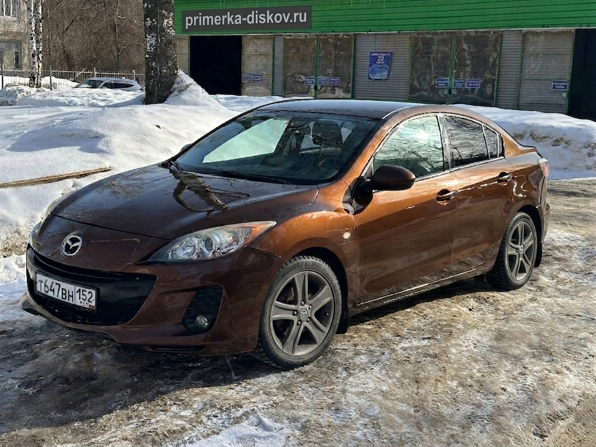 Примерка дисков на MAZDA 3 BL Sedan 2009-2013
