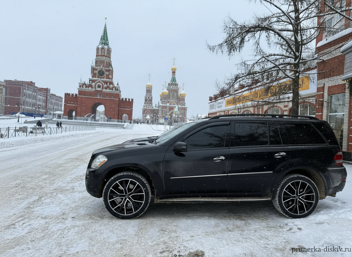 Примерка дисков на MERCEDES GL-Klasse X164 2006-2012