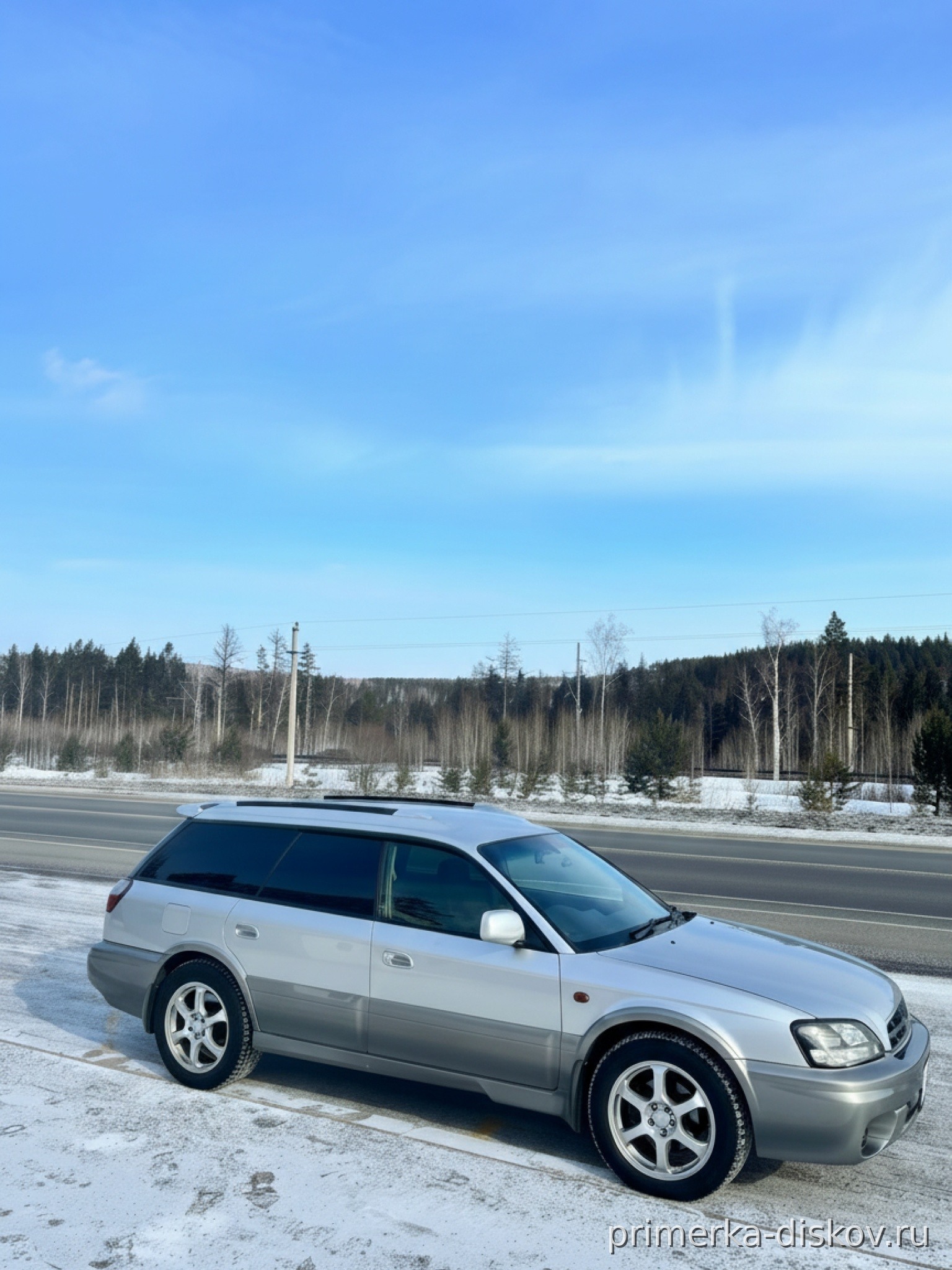 Примерка дисков на SUBARU Outback III (BH) Wagon 1998-2003