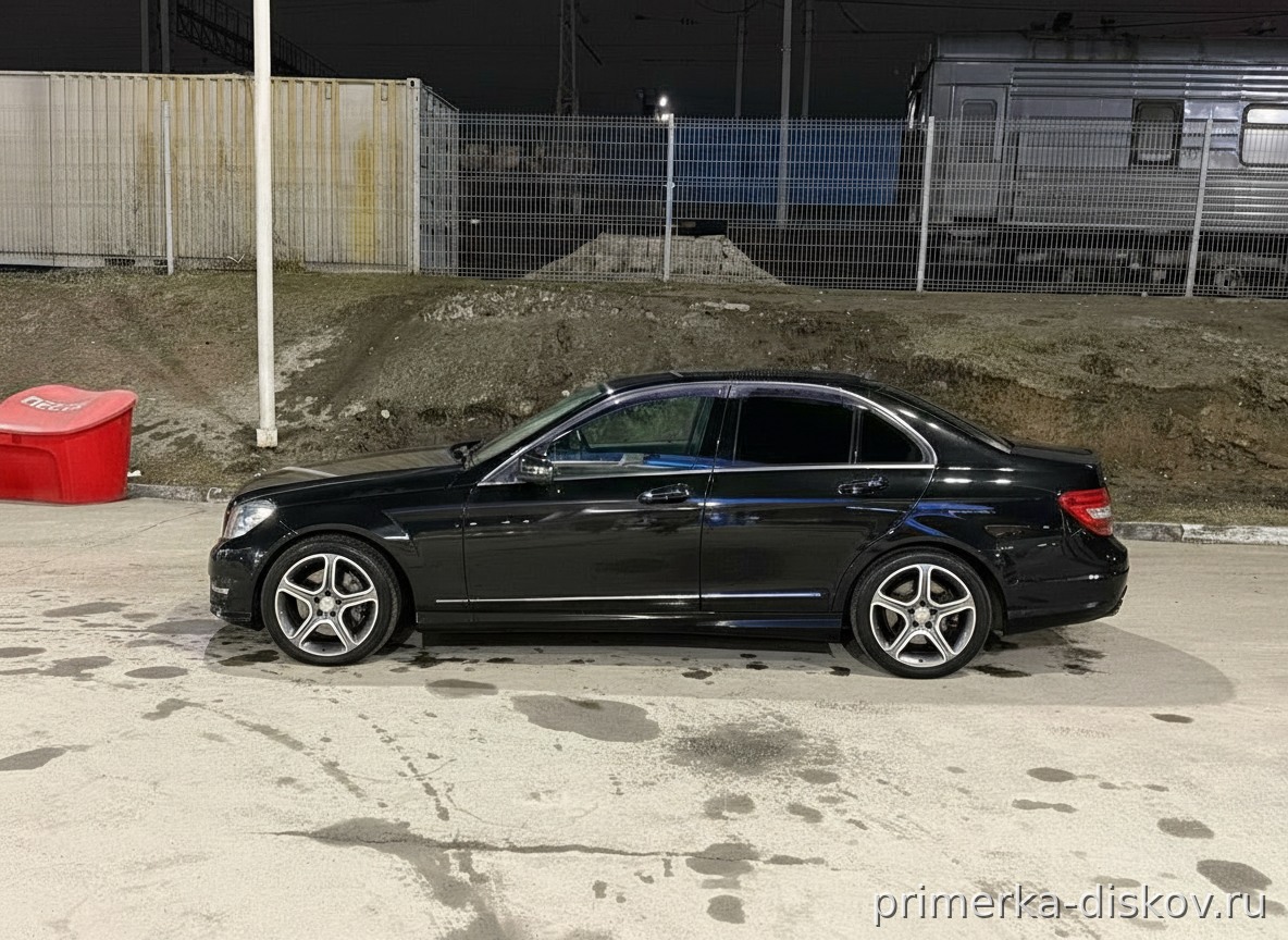 Примерка дисков на MERCEDES C-Klasse W204 AMG Sedan 2007-2014