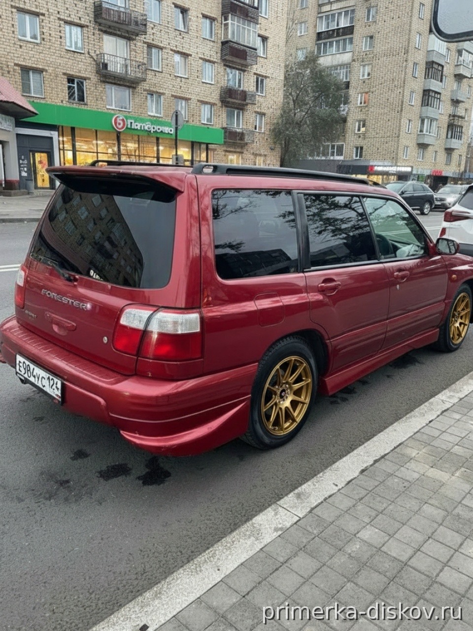 Примерка дисков на SUBARU Forester I (SF) Wagon 1997-2002