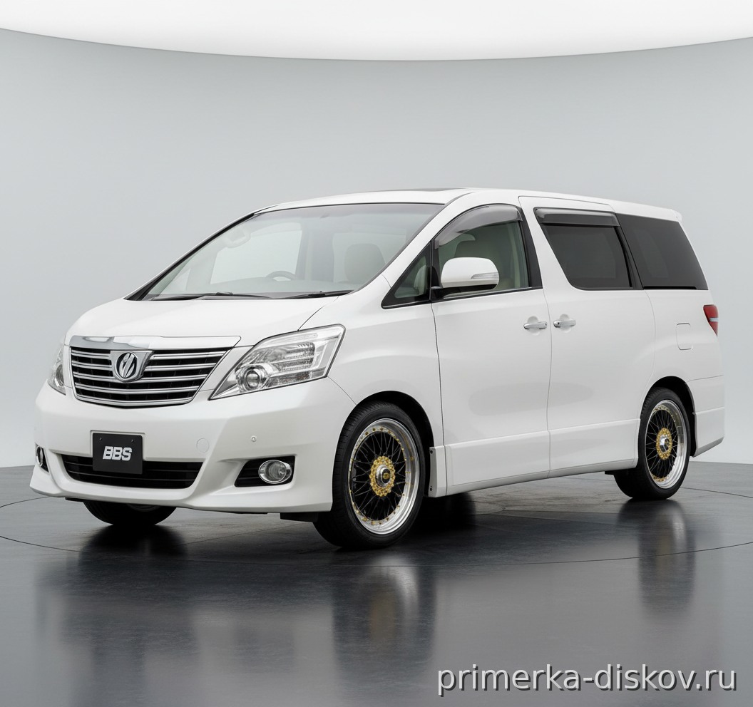 Примерка дисков на TOYOTA Vellfire I (H20) Minivan 2008-2015