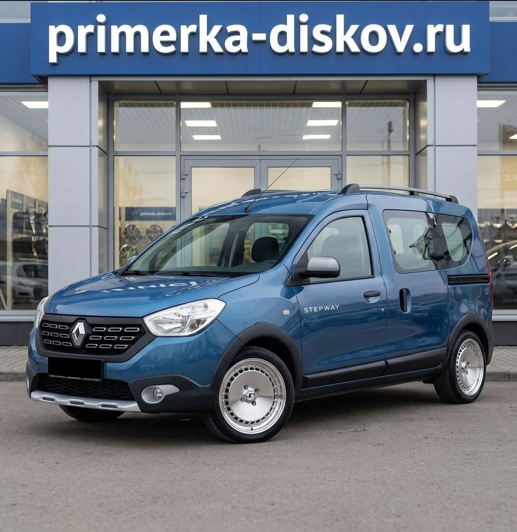 Примерка дисков на RENAULT Dokker Stepway Furgon 2012-2020