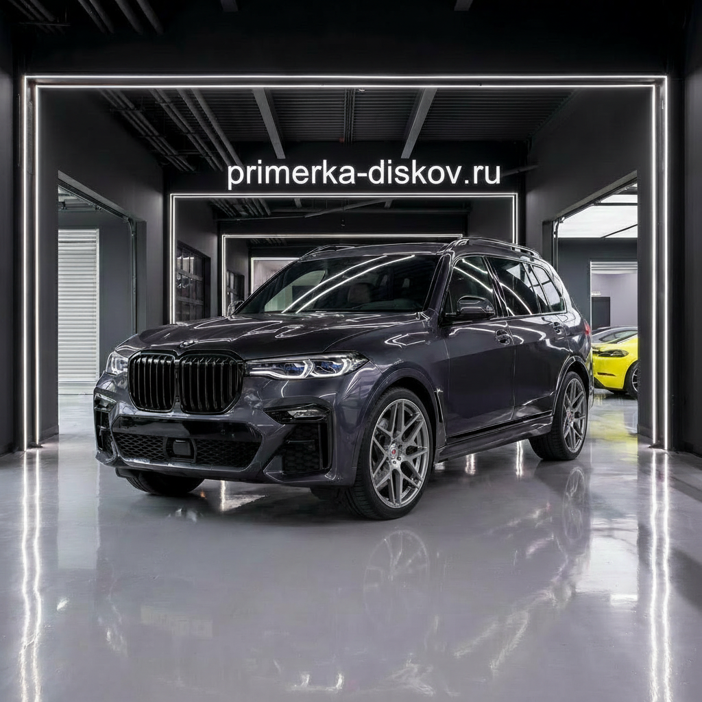 Примерка дисков на BMW X7 G07 SUV 2019-2023