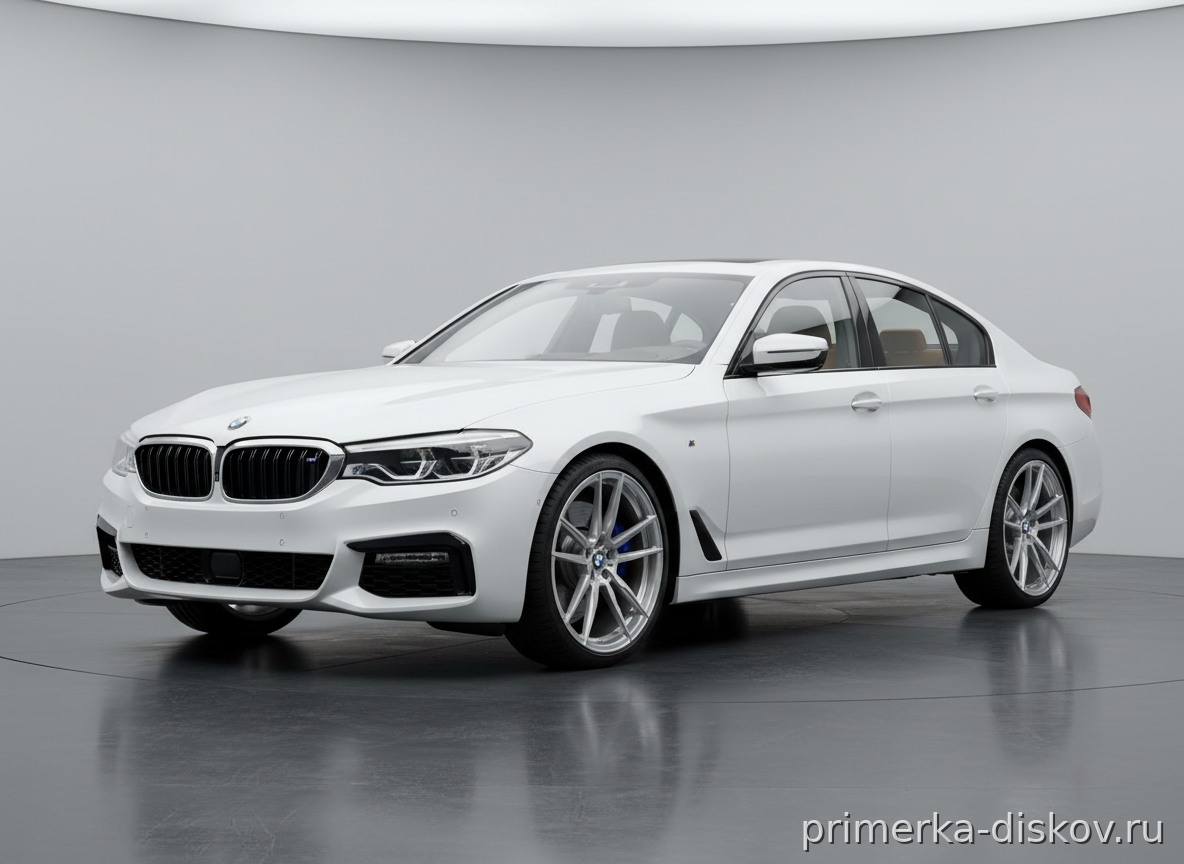 Примерка дисков на BMW 5-series G60 sedan 2023-2026
