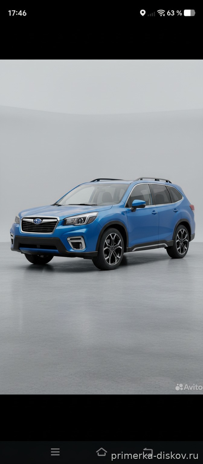 Примерка дисков на SUBARU Forester V (SK) SUV 2018-2024